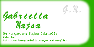 gabriella majsa business card